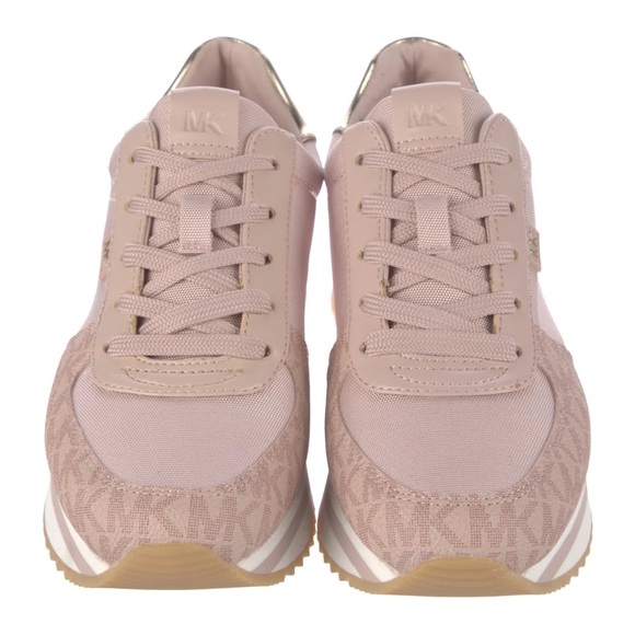 Michael Kors Pink and Gold Sneakers with Minimalist Design - Picture 2 of 5